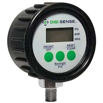 Digi-Sense Digital Pressure Gauge, 0 to 100 psi, 2.5