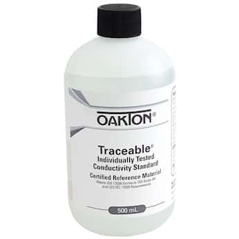 Oakton Traceable® Conductivity and TDS Standard, Individually-Tested, 1000 µS; 500 mL