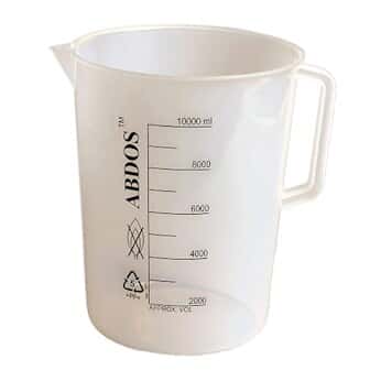 Abdos P50808 Large Capacity Beaker with Handle, PP, 10