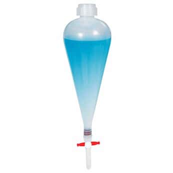 Cole-Parmer Separatory Funnel, 500 mL, PP 2/pk