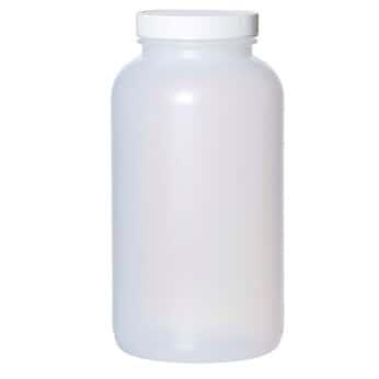 Cole-Parmer BPC1198 Packer Wide-Mouth Bottle, HDPE, Level 1, 250 mL, 1 mL Zinc acetate; 24/Cs