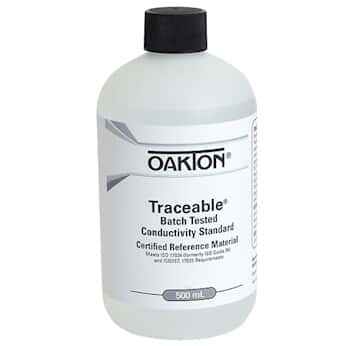 Oakton Traceable® Conductivity and TDS Standard, Batch-Tested, 10,000 µS; 500 mL