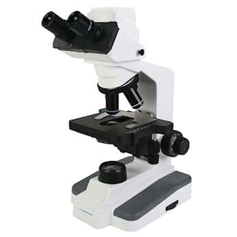 Cole-Parmer Compound Binocular Microscope with Built-In Camera, Semi-Plan, 110-220 VAC