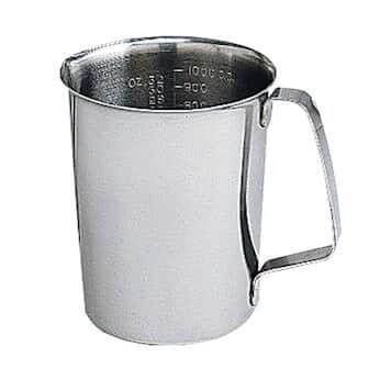 Cole-Parmer Stainless steel graduated pouring beaker, 