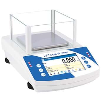 Cole-Parmer Symmetry TT-603 Precision Toploading Balance with Touchscreen, 600g x 1mg, External Calibration