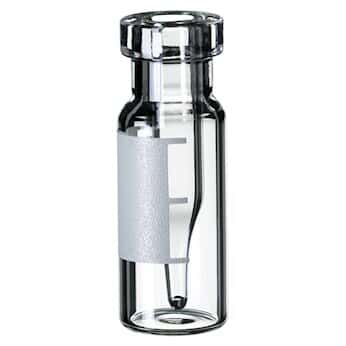Kinesis Snap/Crimp Vial, Glass, 0.35 mL, 11 mm, Fused Insert, with Label; 100/pk