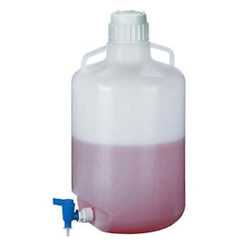 Thermo Scientific Nalgene 2318-0050 LDPE Carboy w/ Handle and Spigot, 20 L