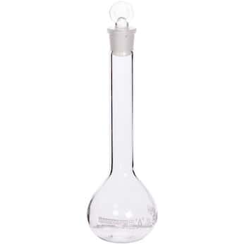 Cole-Parmer elements Volumetric Flask, Glass, with Gla