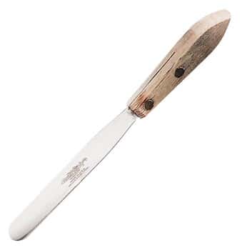 Stainless steel spatula with hardwood handle