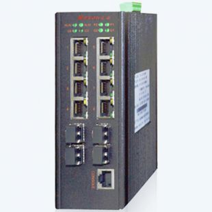 MIE-2418-R4 8GE+4GSFP+4R串口卡轨式千兆网管型工业以太网交换机