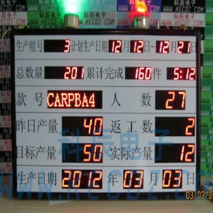 武汉科辰电子工业电子看板生产看板