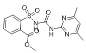 丙酮中甲嘧磺隆溶液