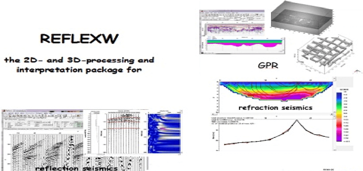 Reflexw地震、探达、超声波数据处理软件