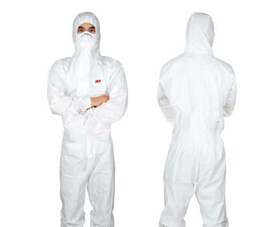 3M 4545 白色带帽连体防护服(Type 4,5&6类防护)