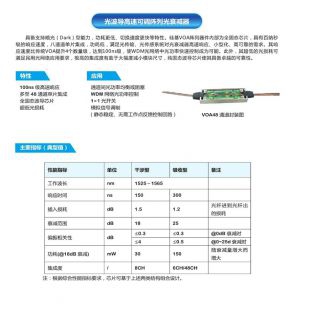 超光通信出售高速可调光波导光衰减器1550nm