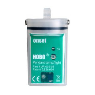美国进口Onset HOBO UA-002-08温度与光照记录仪水下应用