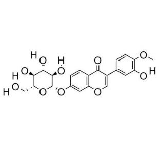 毛蕊异黄酮苷; 毛蕊异黄酮-7-O-β-D-葡萄糖苷   CAS：20633-67-4