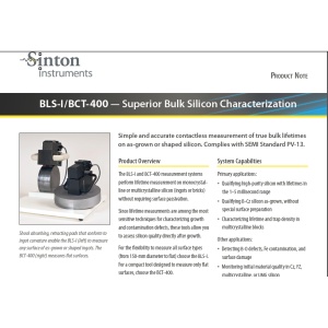 美国Sinton 少子寿命测试仪 BCT-400/BLS-I(图1)