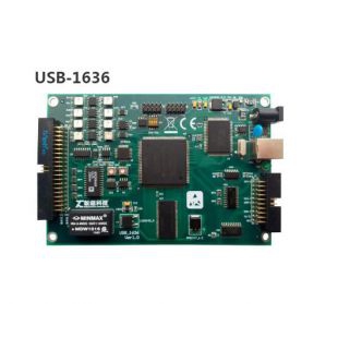 新超USB-1636，多功能采集卡、16位精度、采样率1000K、单端32/双端16通道