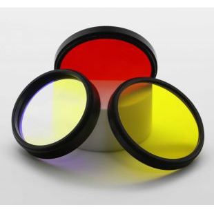 光学玻璃镜头滤色镜 红色 黄色 蓝色滤光片 加工定制