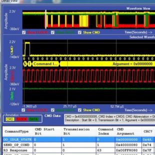 Prodigy SD/SDIO/Emmc示波器解码软件及电性测试软件