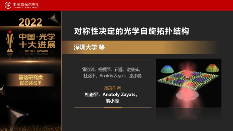 2022中国光学十大进展重磅发布！