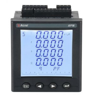 安科瑞APM801/MTH高精度智能网络电力仪表全电量测量1路温湿度控制