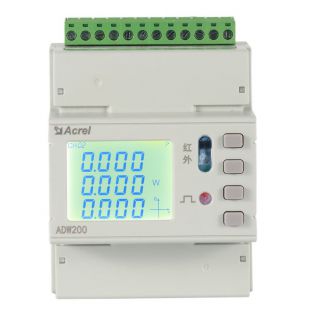 安科瑞ADW220-D24-2S多回路电力仪表分表计电监控装置全电参量测量