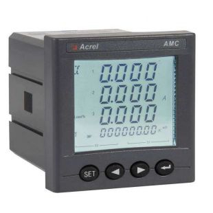 安科瑞AMC72L-E4/KCF抽屉柜低压RS485电子式多功能计量表开孔67mm