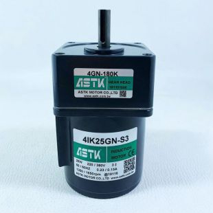 ASTK牌小型三相减速电动机4IK25GN-S3