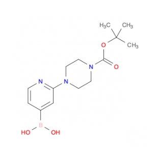 (2-(4-(叔-丁氧基羰基)哌嗪-1-基)吡啶-4-基)硼酸