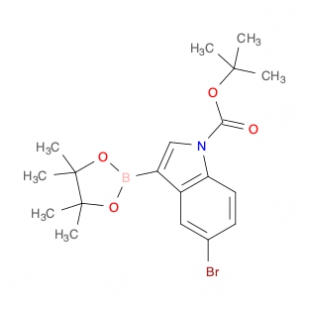 1-叔丁氧羰基-5-溴吲哚-3-硼酸频哪醇酯