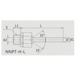 NNPT-H-S超高压折弯型喷嘴日本NIKKI