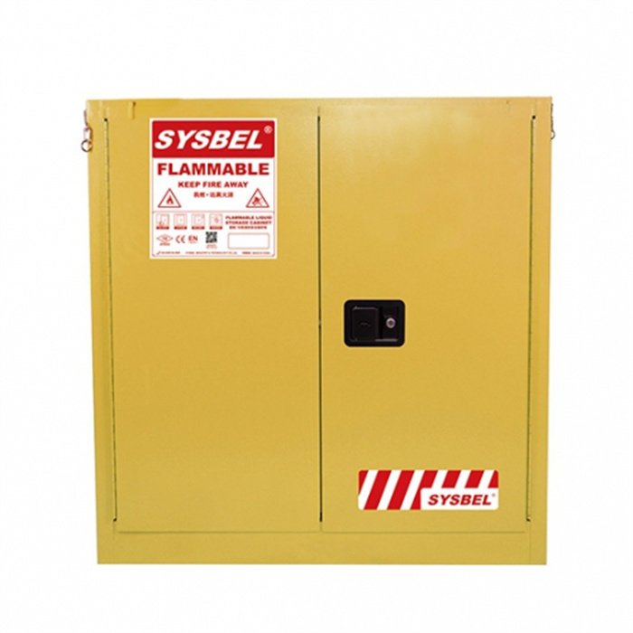 易燃液体安全储存柜（自闭门） 30Gal|WA810301|Sysbel/西斯贝尔