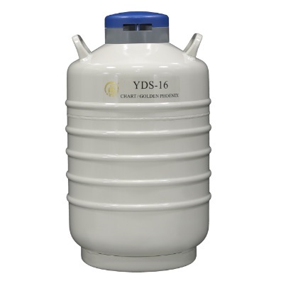 贮存型液氮生物容器 17L，口径50mm （不含蓝色锁盖）|YDS-16(含6个276mm高的圆形提筒)|金凤