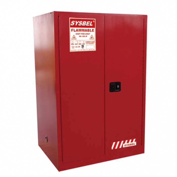 可燃液体安全储存柜90Gal/340L/红色/手动|WA810860R|Sysbel/西斯贝尔
