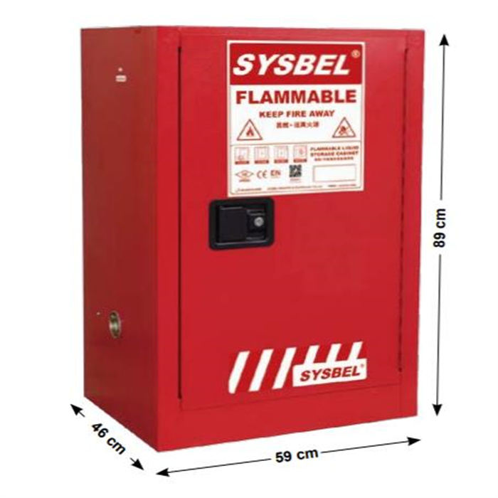 可燃液体安全储存柜 12Gal|WA810120R|Sysbel/西斯贝尔