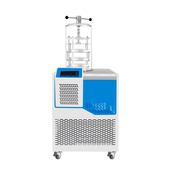 真空冷冻干燥机 手动压盖型  -60℃ 0.08㎡|HXLG-12-50G|上海沪析