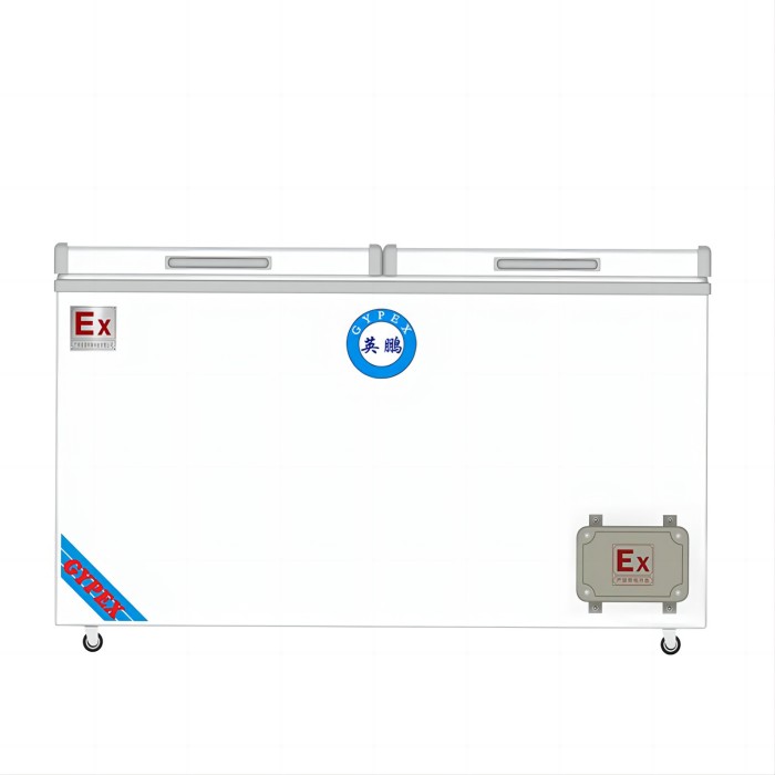 防爆冰箱-卧式冰柜（定制） 500L 双温双室可冷藏冷冻 0℃～10℃/ -18℃～0℃|BL-200WS500L-ST|广东英鹏