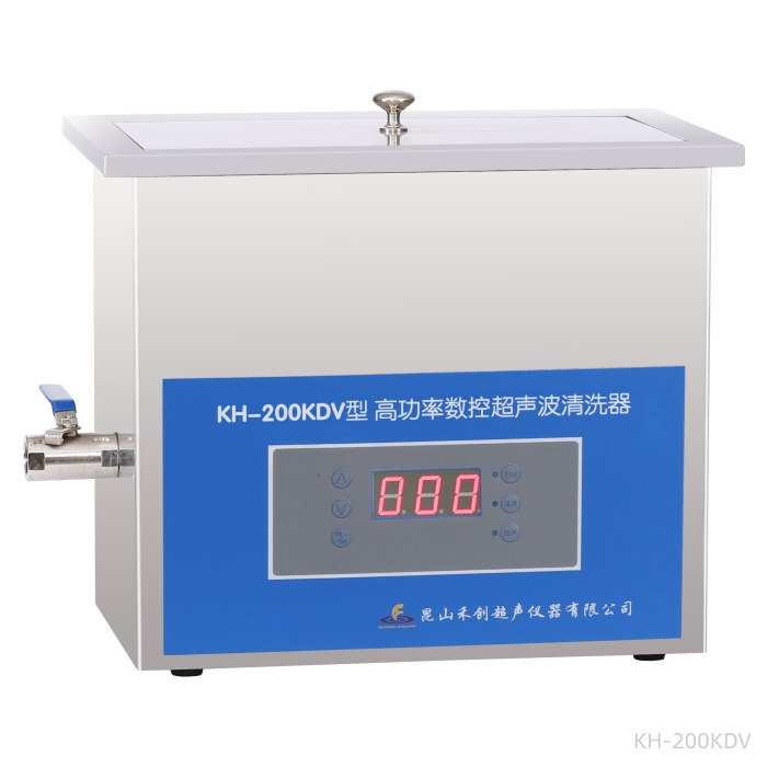 台式高功率数控超声波清洗器 8L 40kHz|KH200KDV|昆山禾创