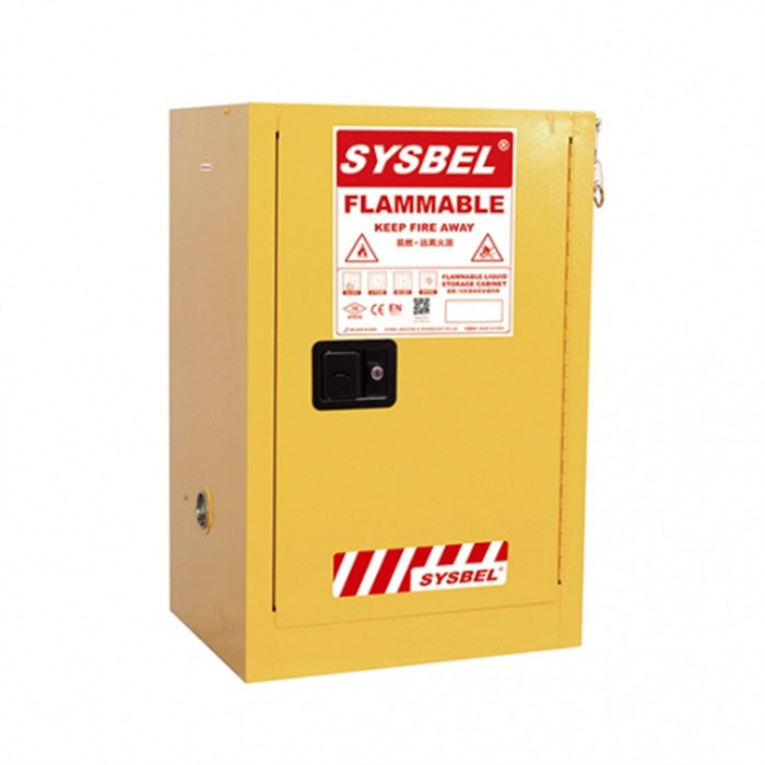 易燃液体安全储存柜（自闭门） 12Gal|WA810121|Sysbel/西斯贝尔