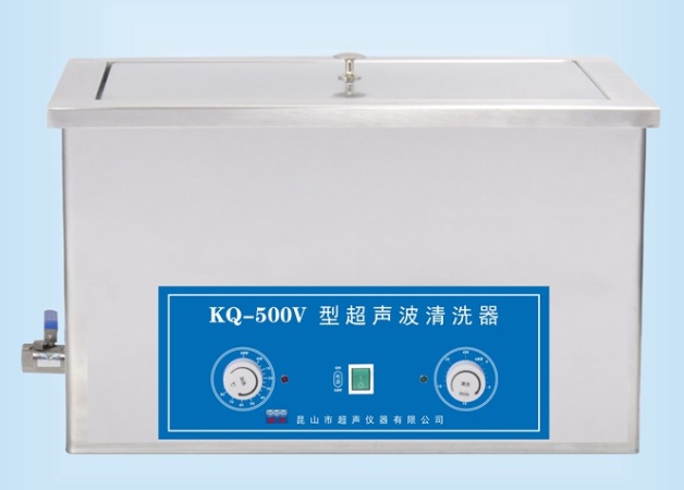 旋钮式加热超声波清洗器 27L 40kHz|KQ-500V|舒美