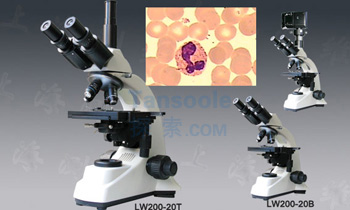 三/双目生物显微镜|LW200-20B|测维