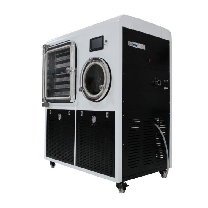 真空冷冻干燥机 压盖型 隔板硅油加热 -80℃ 2㎡|HXLG-200FT|上海沪析