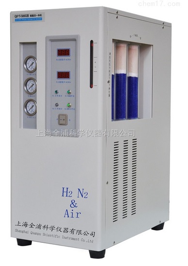 氮氢空一体机（无油空气压缩机） 氮气：0-500ml/min，氢气：0-500ml/min，空气：0-5000ml/min|QPT-500G|全浦