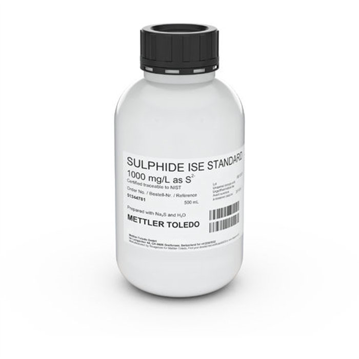 离子校准标准液|硫离子校准标准液1000mg/L，500mL|MettlerToledo/梅特勒-托利多