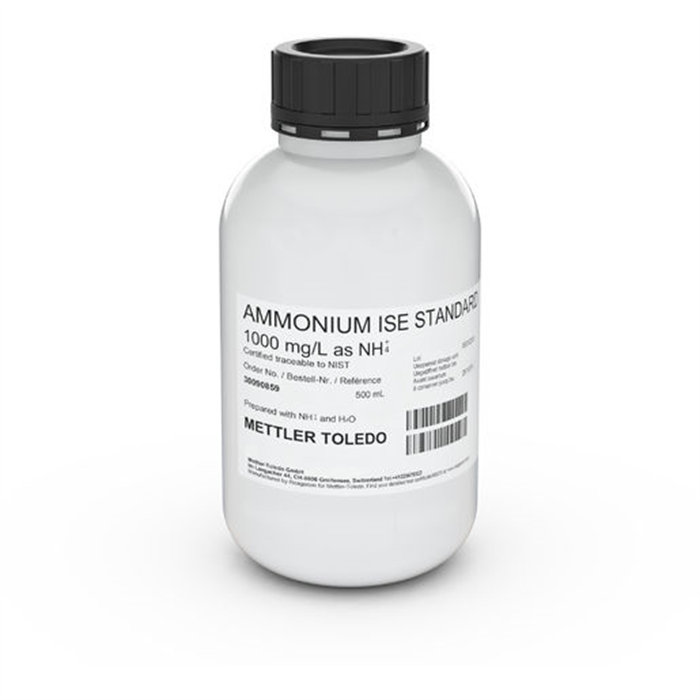 离子校准标准液|铵根离子校准标准液1000mg/L，500mL|MettlerToledo/梅特勒-托利多
