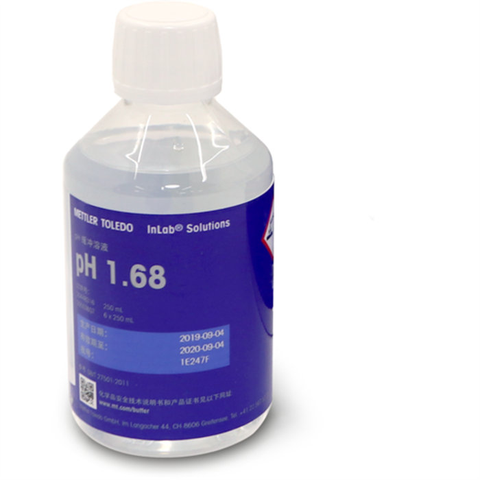 1.68国标pH缓冲液|GB标准 1瓶x250mL|MettlerToledo/梅特勒-托利多