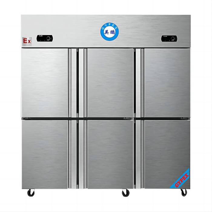 防爆冰箱-不锈钢（定制） 1200L 双温双室可冷藏冷冻 0℃～10℃/ -18℃～0℃|BL-200BXG