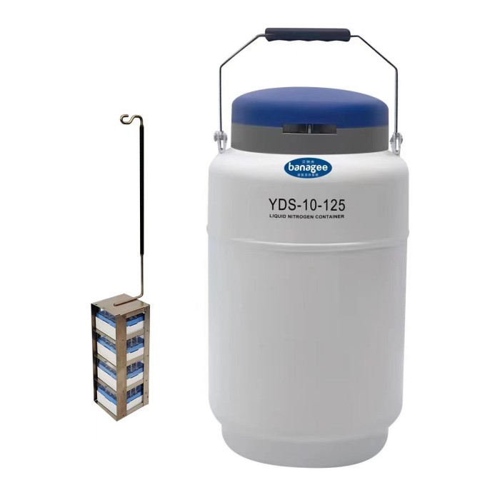 液相 液氮罐（方提桶） 10L 口径 125mm|YDS-10-125|四川贝纳吉